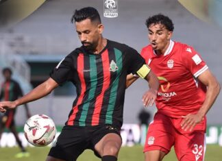 الجيش الملكي يفوز على حسنية أكادير بثلاثية
