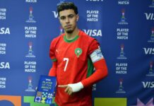 عثمان معما أفضل لاعب في مباراة المغرب وأمريكا