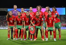 المنتخب المغربي النسوي يواجه كوريا الشمالية في الملعب الأولمبي