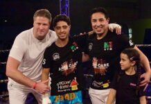 المواي طاي / البطل المغربي حسن التجارتي يطيح بخصمه الهولندي بالضربة القاضية