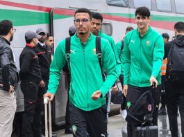 بعثة المنتخب المغربي تصل إلى مدينة طنجة