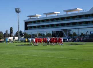 حصة تدريبية للمنتخب المغربي أمام وسائل الإعلام