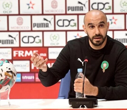 الركراكي: “الكأس غادي تبقا فالدار ونفرحو الجمهور المغربي”