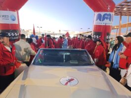 قافلة رالي المسيرة الخضراء للسيارات العتيقة تختتم رحلتها بمدينة العيون