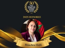 بشرى حجيج تتصدر قائمة أكثر النساء الإفريقيات تأثيرا في الرياضة لعام 2025