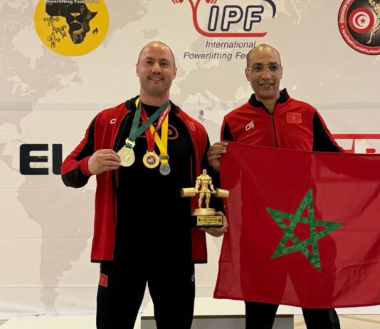 بطولة إفريقيا للقوة البدنية (تونس 2025): المغربي نزار بليل يحرز ذهبية فئة أقل من 105 كلغ