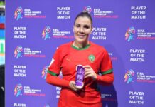 مريم حجري أفضل لاعبة في مباراة المغرب وبولونيا