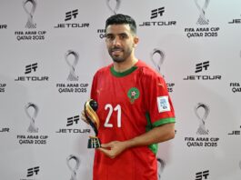 كريم البركاوي أفضل لاعب في مباراة المغرب وجزر القمر