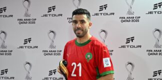 كريم البركاوي أفضل لاعب في مباراة المغرب وجزر القمر