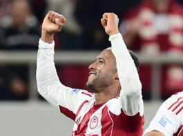 أيوب الكعبي يقود أولمبياكوس للفوز على أوفي كريت