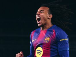 برشلونة يقلب تأخره أمام فرانكفورت لفوز بثنائية كوندي