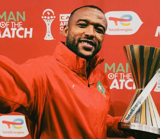أيوب الكعبي أفضل لاعب في مباراة المغرب وزامبيا