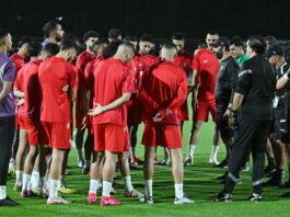 المنتخب المغربي ينهي استعداداته لمواجهة السعودية