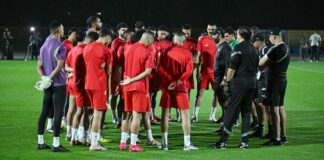 المنتخب المغربي ينهي استعداداته لمواجهة السعودية