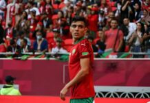 الإصابة تبعد بنشرقي عن مباراة المغرب وجزر القمر في كأس العرب