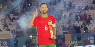 محمد ربيع حريمات يتوج بجائزة أفضل لاعب في كأس العرب