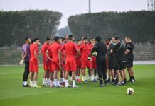 المنتخب الوطني الرديف يختتم تحضيراته لمواجهة عمان