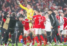 بنفيكا يفوز على ريال مدريد برباعية في دوري الأبطال