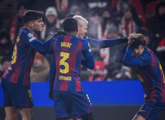 برشلونة يفوز على سلافيا براغ برباعية في دوري الأبطال