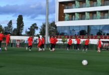 المنتخب المغربي يواصل تحضيراته لربع نهائي “الكان”