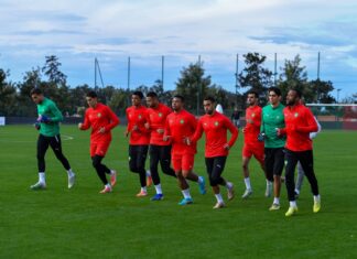المنتخب المغربي يواصل تحضيراته لمباراته أمام تنزانيا
