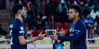 أشرف حكيمي يساهم في فوز سان جيرمان على موناكو في دوري الأبطال