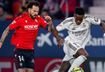 ريال مدريد ينهزم أمام أوساسونا في الوقت القاتل