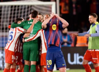 برشلونة يودع كأس ملك إسبانيا رغم فوزه على أتلتيكو مدريد