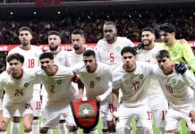 تشكيلة المنتخب المغربي لمواجهة باراغواي