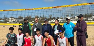 بالصور ..مواهب كرة الطائرة الشاطئية تتألق في الجمنزياد الوطني المدرسي
