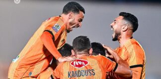 نهضة بركان يفوز على اتحاد تواركة في مباراة مثيرة