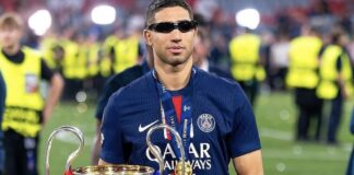 حكيمي يتوج بلقب دوري أبطال أوروبا رفقة سان جيرمان للمرة الثانية تواليا