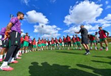 المنتخب المغربي يخوض آخر حصة تدريبية قبل مواجهة هايتي