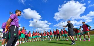 المنتخب المغربي يخوض آخر حصة تدريبية قبل مواجهة هايتي