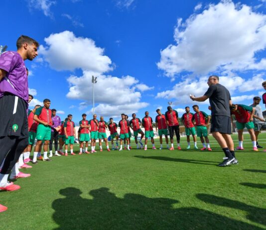 المنتخب المغربي يخوض آخر حصة تدريبية قبل مواجهة هايتي