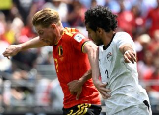 مصر تتعادل مع بلجيكا في أول ظهور في كأس العالم