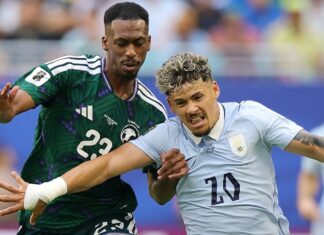 تعادل مثير بين السعودية والأوروغواي في كأس العالم