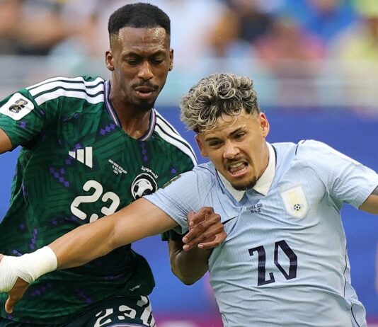 تعادل مثير بين السعودية والأوروغواي في كأس العالم
