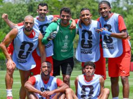 المنتخب المغربي يستعد لمواجهة اسكتلندا