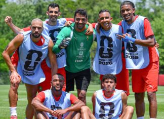 المنتخب المغربي يستعد لمواجهة اسكتلندا