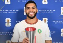 إسماعيل الصيباري أفضل لاعب في مباراة المغرب واسكتلندا