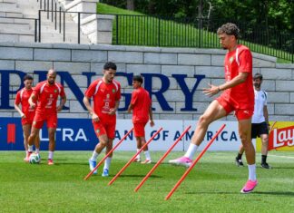 المنتخب المغربي يستعد لمباراة البرازيل بوتيرة مرتفعة