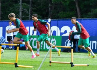 المنتخب المغربي ينهي تحضيراته لمواجهة اسكتلندا