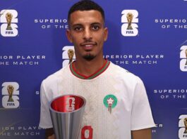 عز الدين أوناحي أفضل لاعب في مباراة المغرب وكندا