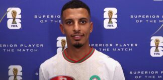 عز الدين أوناحي أفضل لاعب في مباراة المغرب وكندا