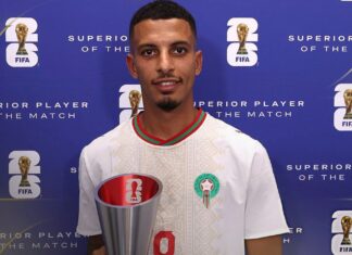 عز الدين أوناحي أفضل لاعب في مباراة المغرب وكندا