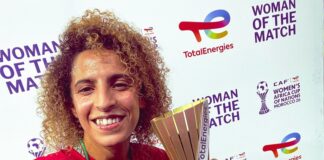سناء مسودي أفضل لاعبة في مباراة المغرب والجزائر