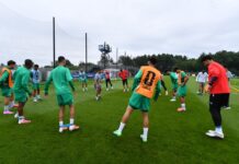 المنتخب المغربي يخوض أول حصة تدريبية في بوسطن استعدادا لفرنسا