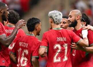 المنتخب الوطني يدشن مشواره في تصفيات “الكان” بثنائية أمام الغابون