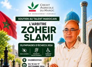 Zoheir Slami représentera l’arbitrage marocain aux Olympiades FIDE en Ouzbékistan